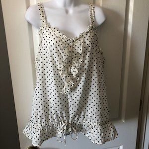Old Navy Ruffled Polka Dot Camisole, EUC